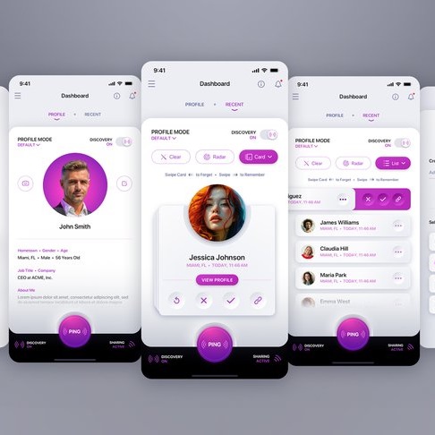 Mobiele appontwerp